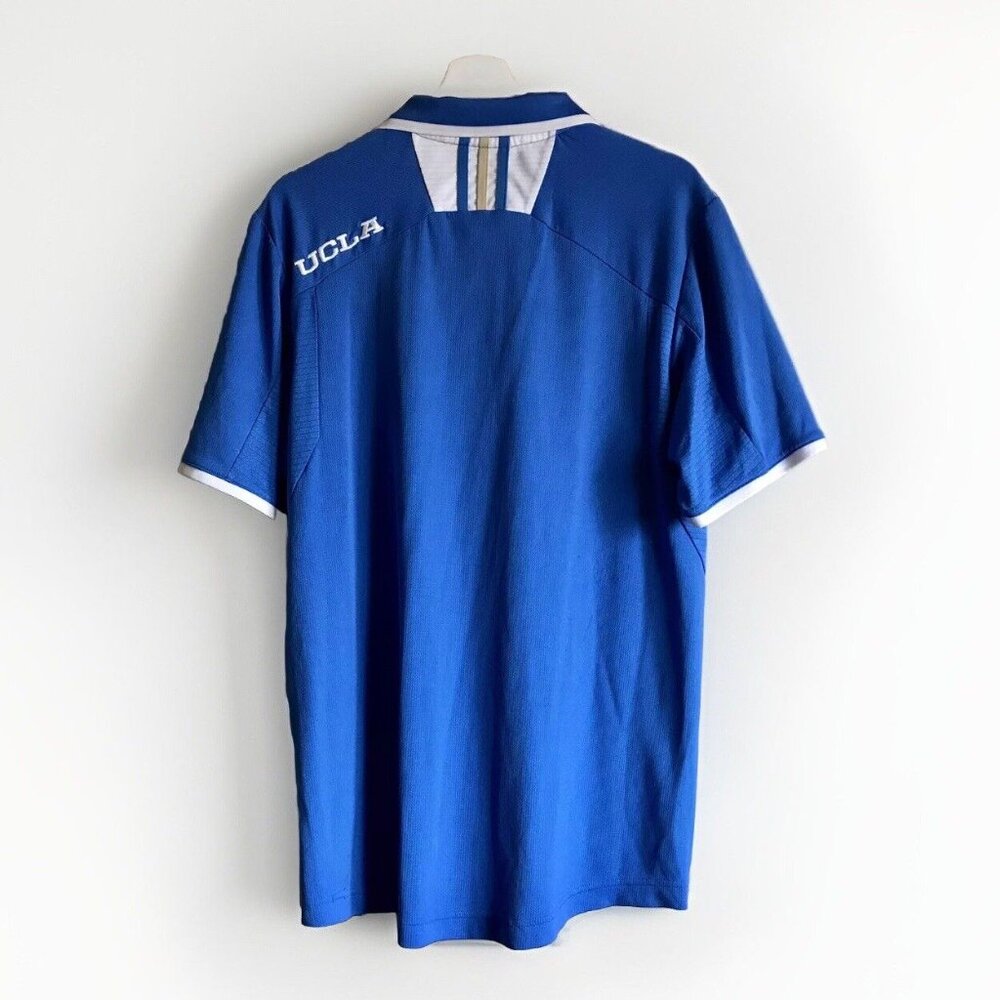 Adidas Climalite x‎ UCLA Bruins Polo Shirt Men’s Size Large Blue Vented - Picture 2 of 7